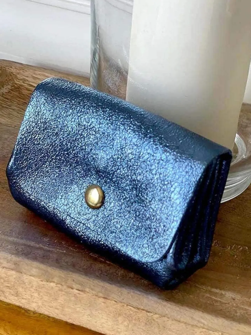 Porte-Monnaie Bleu Greta Femmes Porte-Monnaie