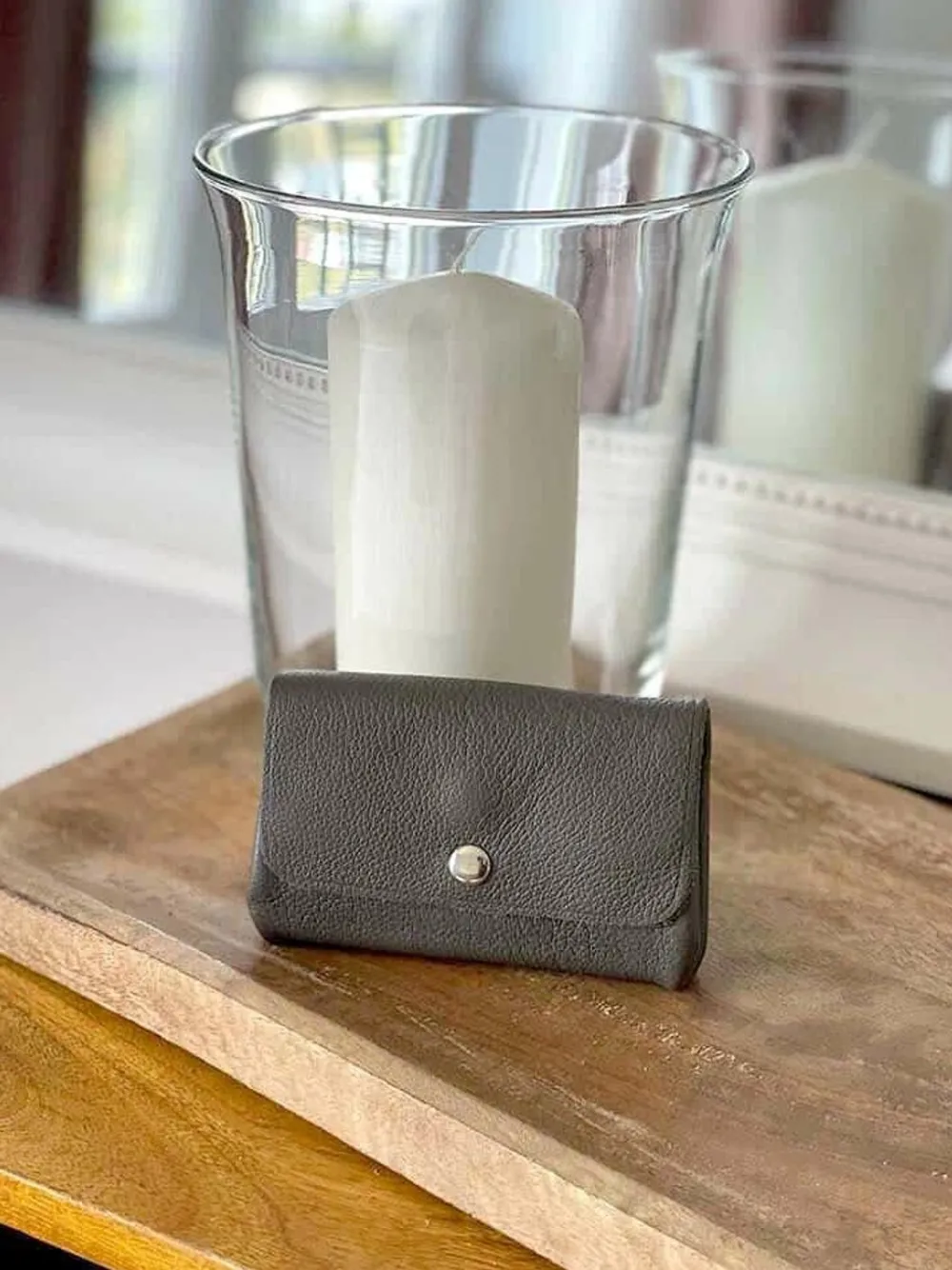 Porte-Monnaie Gris Anthracite Deepa Femmes Porte-Monnaie