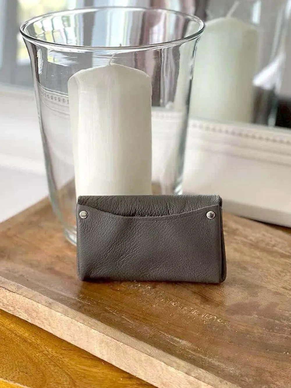 Porte-Monnaie Gris Anthracite Deepa Femmes Porte-Monnaie