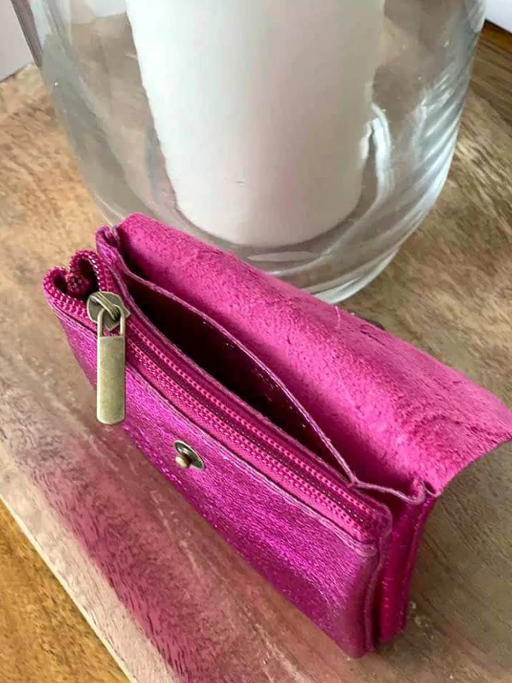 New Porte-Monnaie Rose Flash Anissa Femmes Porte-Monnaie