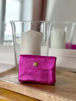 New Porte-Monnaie Rose Flash Anissa Femmes Porte-Monnaie