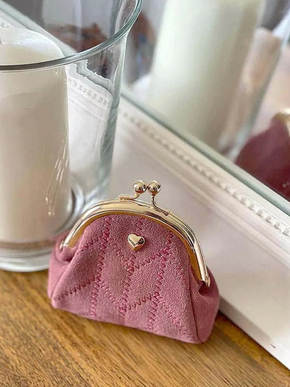 Hot Porte-Monnaie Rose Lumi Femmes Porte-Monnaie