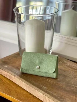 New Porte-Monnaie Vert Amande Deepa Femmes Porte-Monnaie