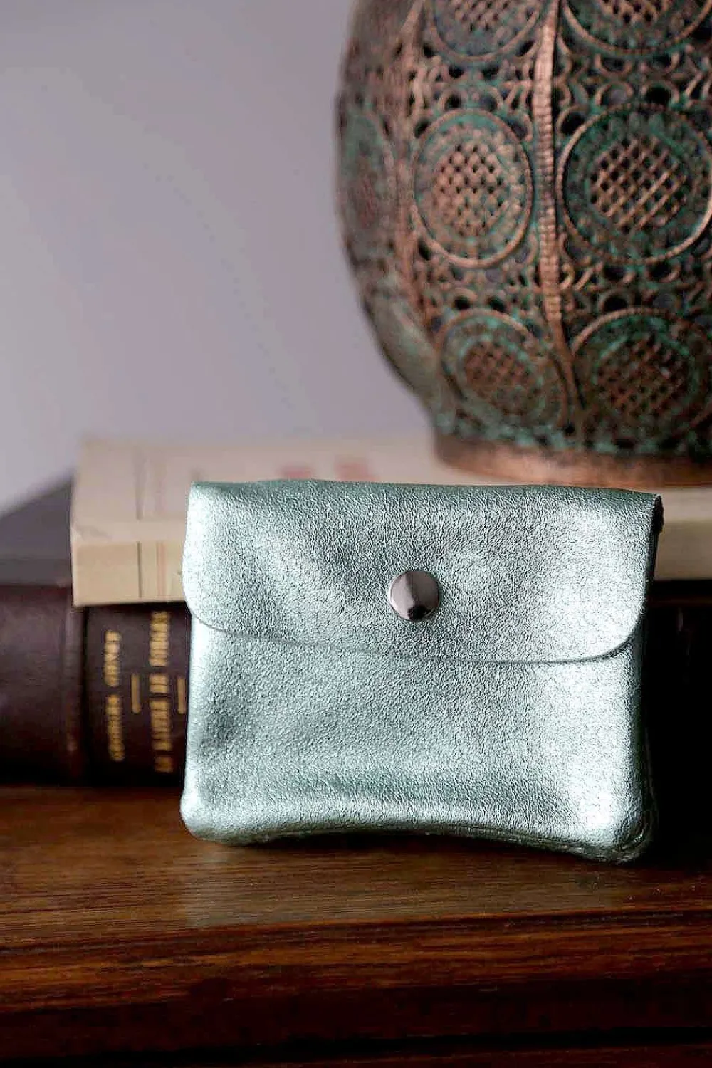 Discount Porte-Monnaie Vert Eau Pastel Awa Femmes Porte-Monnaie