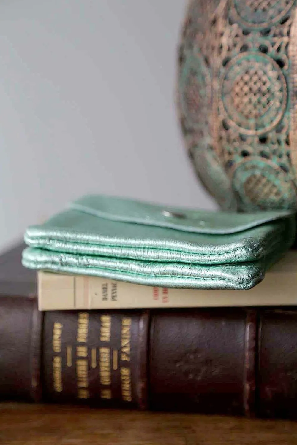 Discount Porte-Monnaie Vert Eau Pastel Awa Femmes Porte-Monnaie