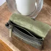 Clearance Porte-Monnaie Vert Kaki Anissa Femmes Porte-Monnaie