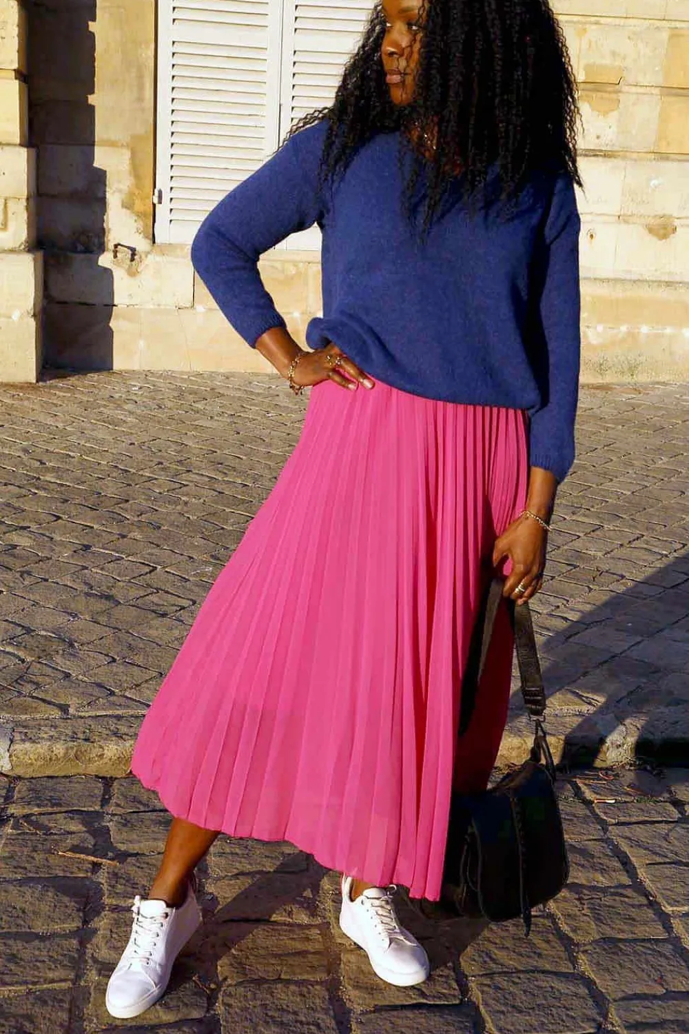 New Pull Bleu Encre Elise Femmes Pull