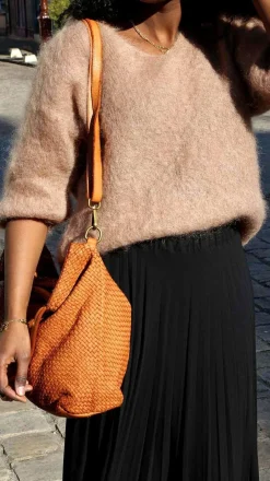 Best Pull Marron Camel Teddy Femmes Pull