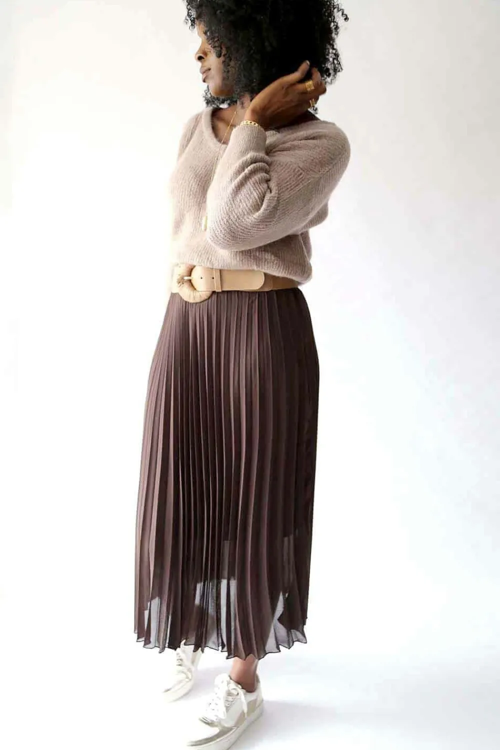 Outlet Pull Mohair Taupe Ozzie Femmes Pull