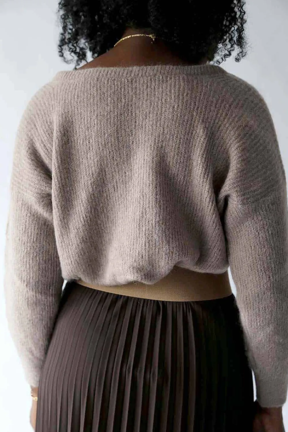 Outlet Pull Mohair Taupe Ozzie Femmes Pull