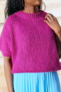Online Pull Rose Fushia Romy Femmes Pull