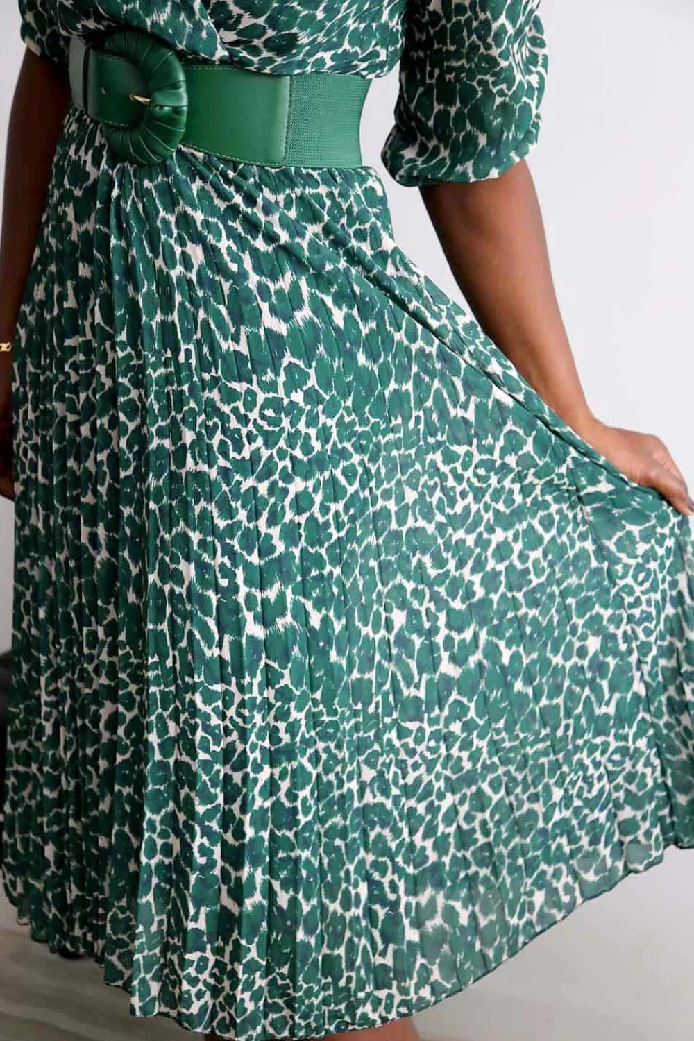Discount Robe Longue Vert Eva Femmes Robe