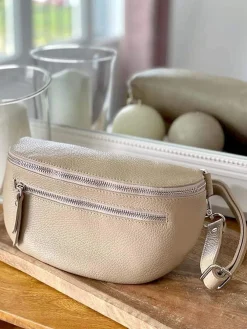 New Sac Banane Beige Ecru Chelby Femmes Sac Banane
