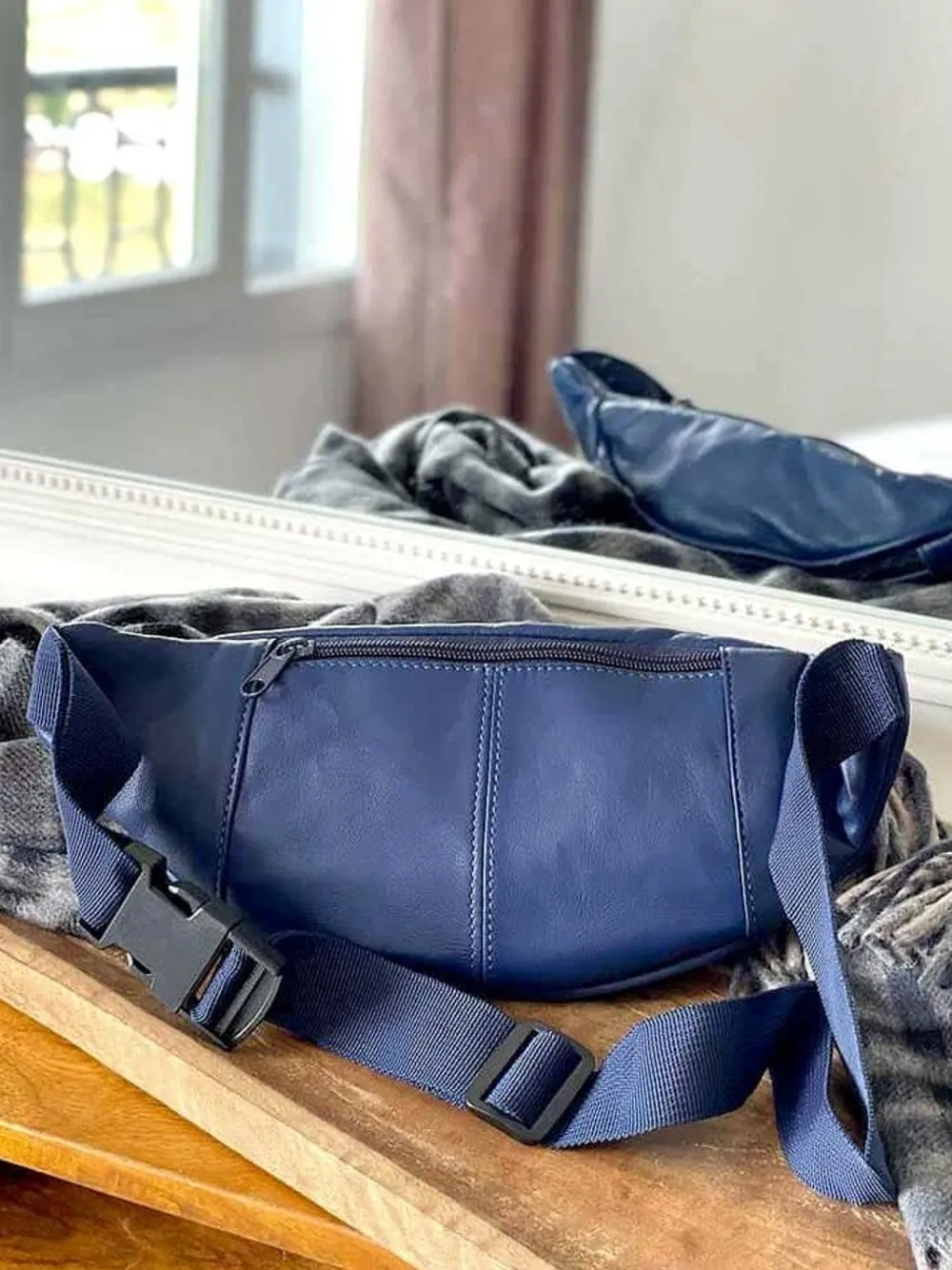 Hot Sac Banane Bleu Encre Blake Homme Sac Homme