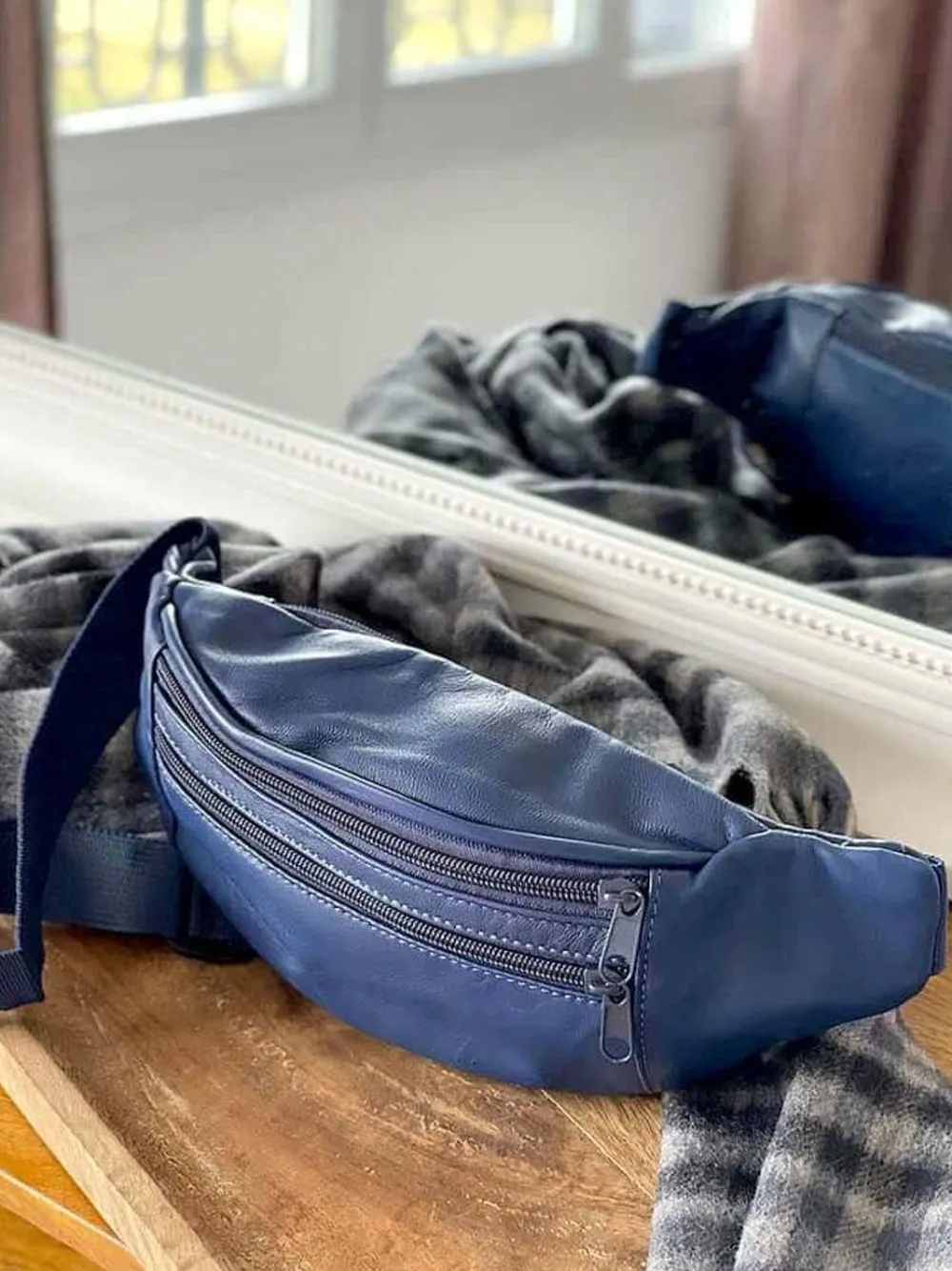 Hot Sac Banane Bleu Encre Blake Homme Sac Homme