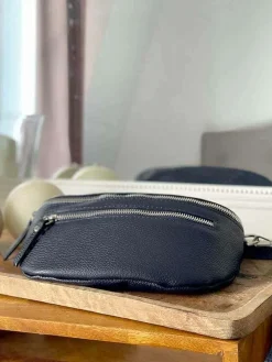 Outlet Sac Banane Bleu Marine Chelby Femmes Sac Banane