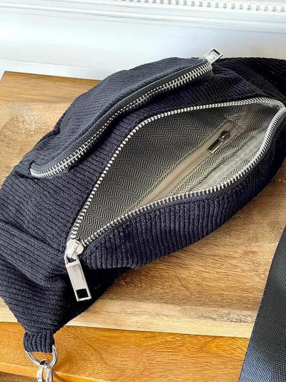Online Sac Banane Noir Estela Femmes Sac Banane