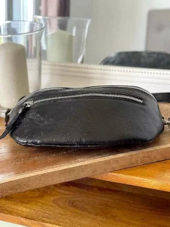 Discount Sac Banane Noir June Femmes Sac Banane