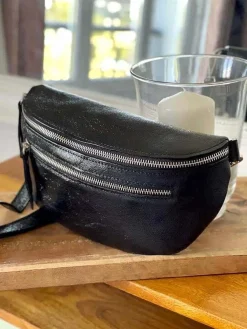 Discount Sac Banane Noir June Femmes Sac Banane