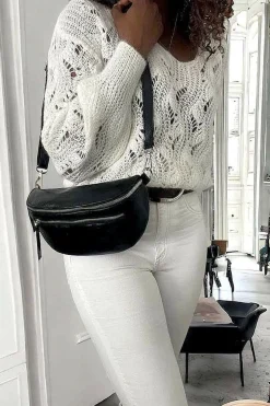 Discount Sac Banane Noir June Femmes Sac Banane