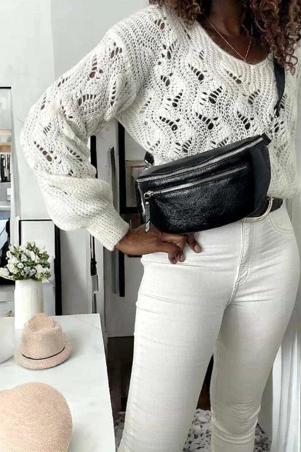 Discount Sac Banane Noir June Femmes Sac Banane