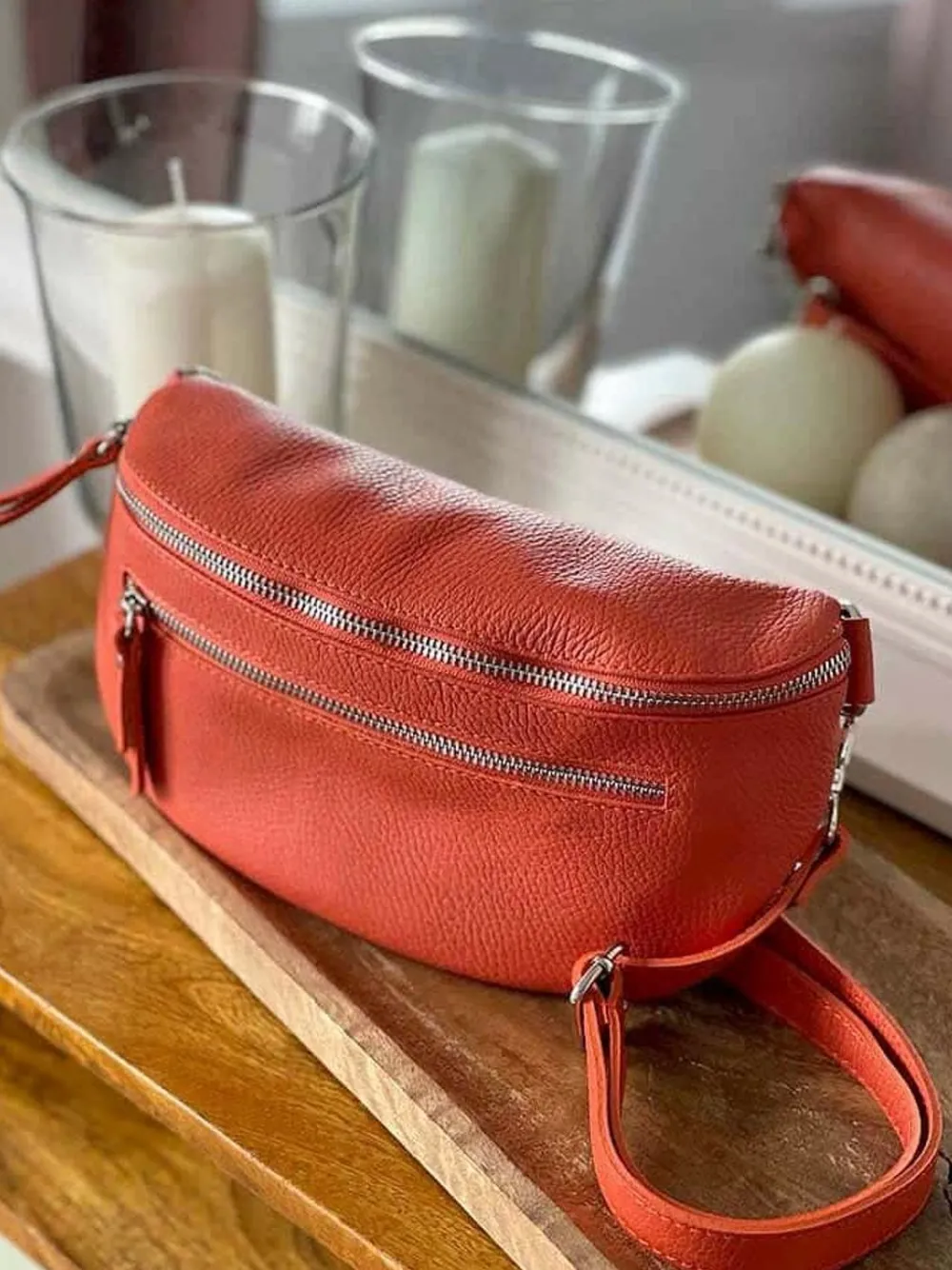 Hot Sac Banane Orange Chelby Femmes Sac Banane