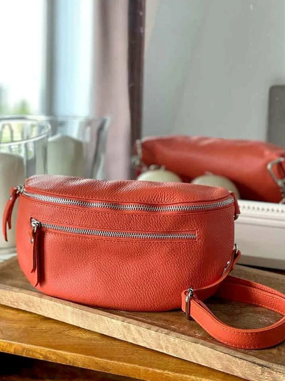 Hot Sac Banane Orange Chelby Femmes Sac Banane