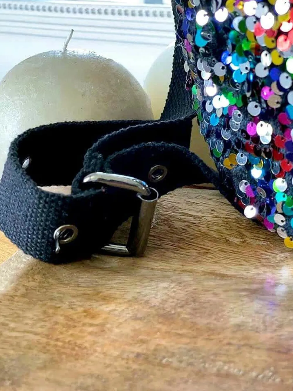 Sale Sac Banane Rose Multico A Sequins Laumy Femmes Sac Banane