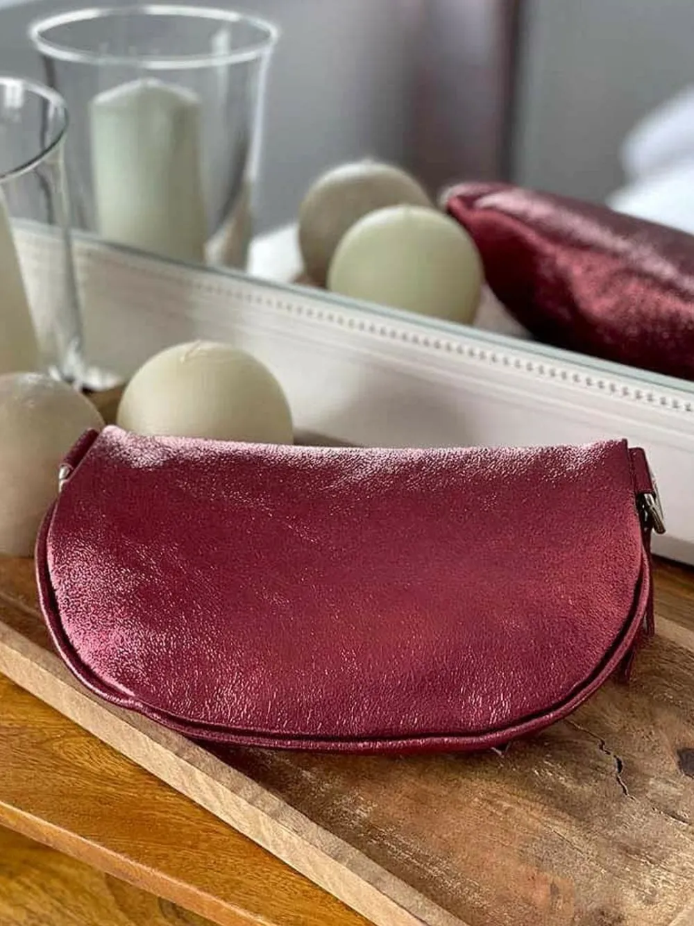 Sac Banane Rouge Bordeaux June Femmes Sac Banane