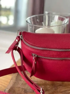 Sale Sac Banane Rouge Cerise Chelby Femmes Sac Banane