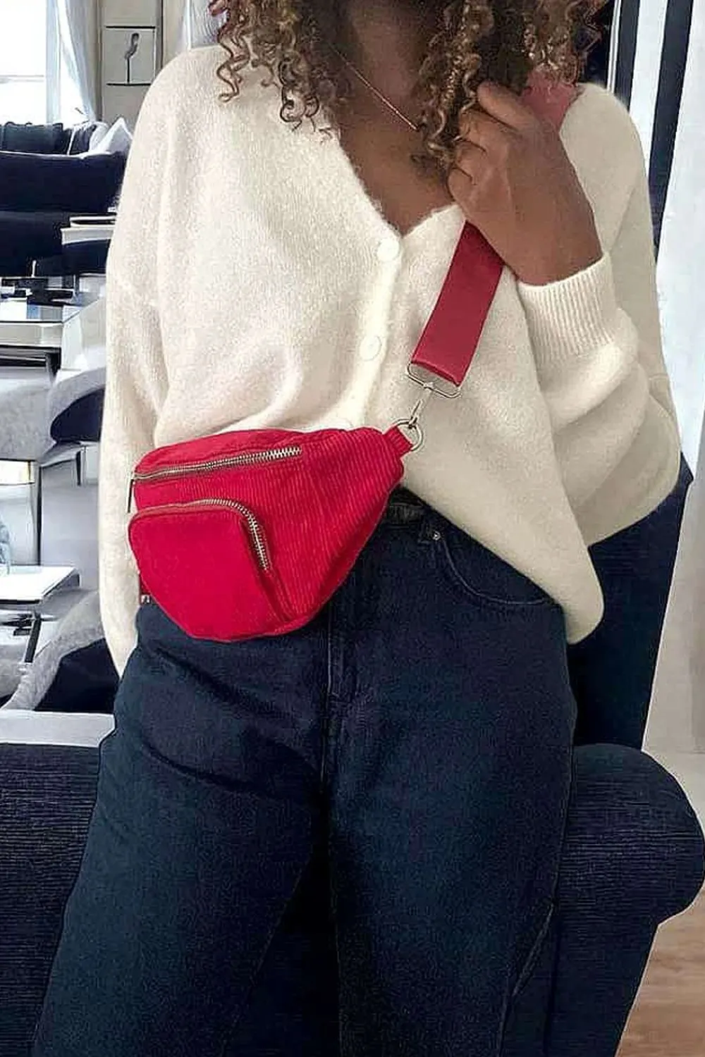 Sale Sac Banane Rouge Estela Femmes Sac Banane