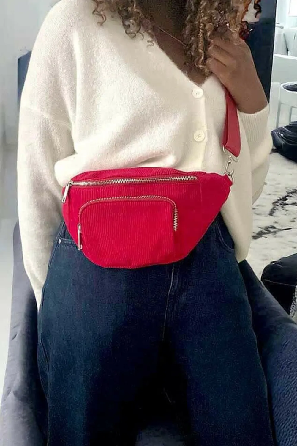 Sale Sac Banane Rouge Estela Femmes Sac Banane