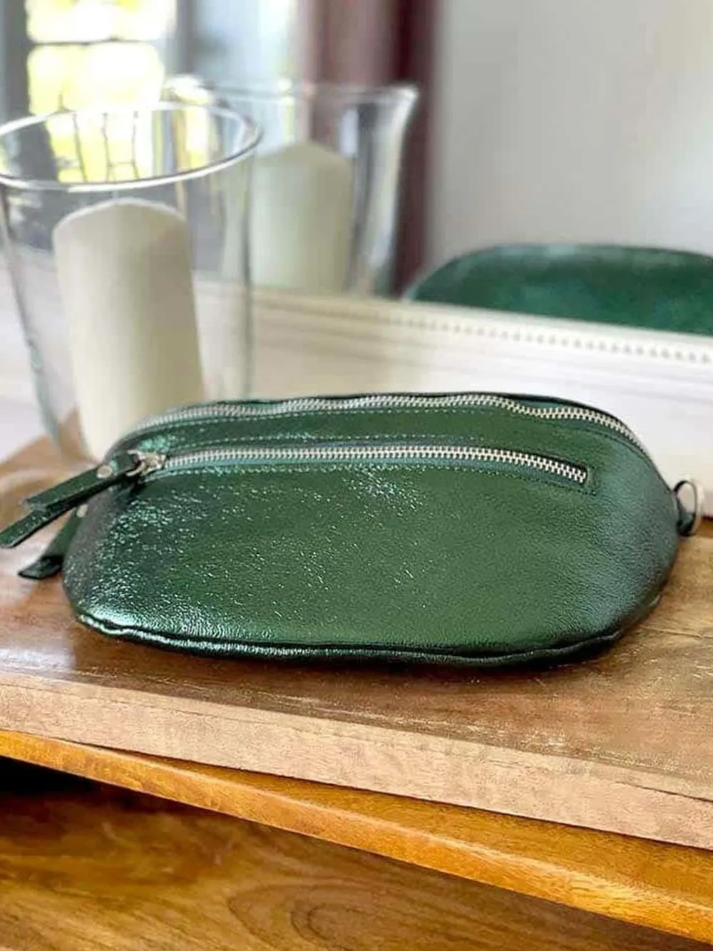 Outlet Sac Banane Vert Emeraude Irise June Femmes Sac Banane