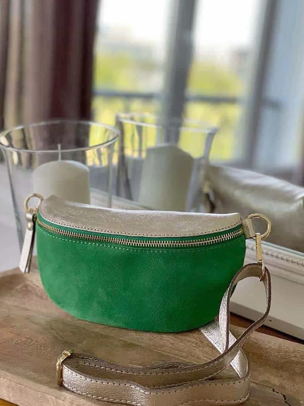 Sale Sac Banane Vert Flash Vaelle Femmes Sac Banane