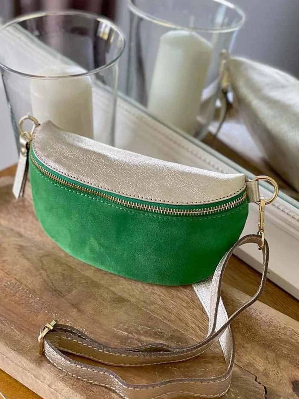 Sale Sac Banane Vert Flash Vaelle Femmes Sac Banane