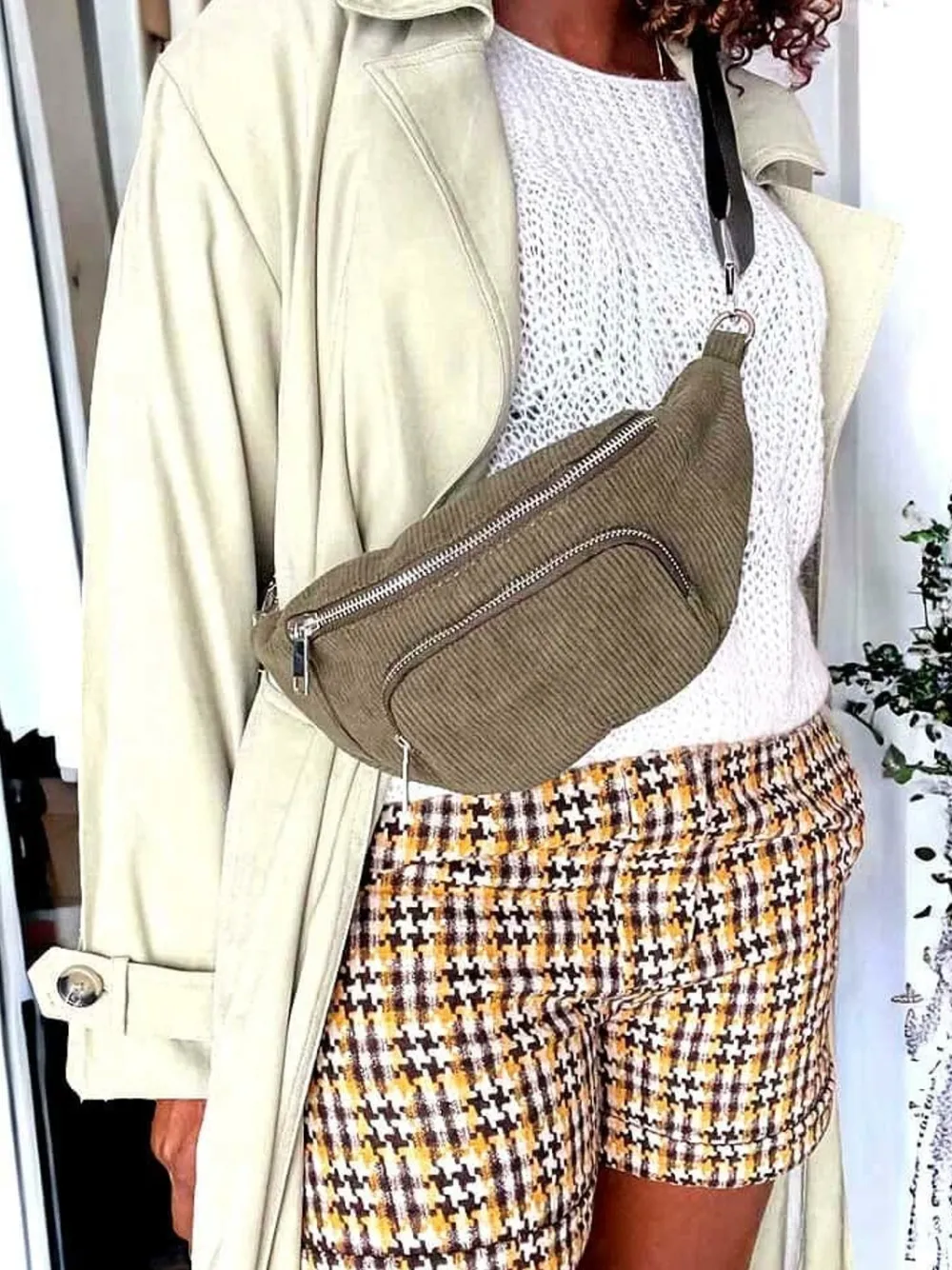 Sale Sac Banane Vert Kaki Estela Femmes Sac Banane
