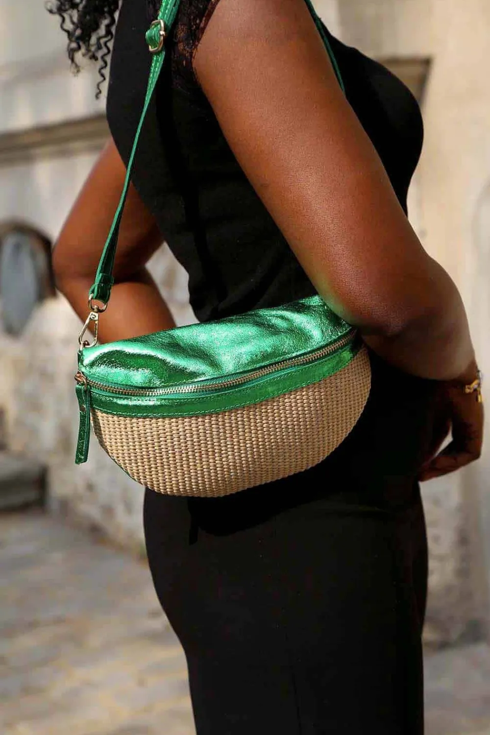 Online Sac Banane Vert Mila Femmes Sac Banane