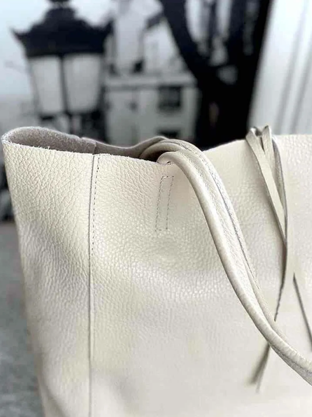 Sale Sac Beige Ecru Agata Femmes Sac Format A4 Et +