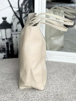 Sale Sac Beige Ecru Agata Femmes Sac Format A4 Et +