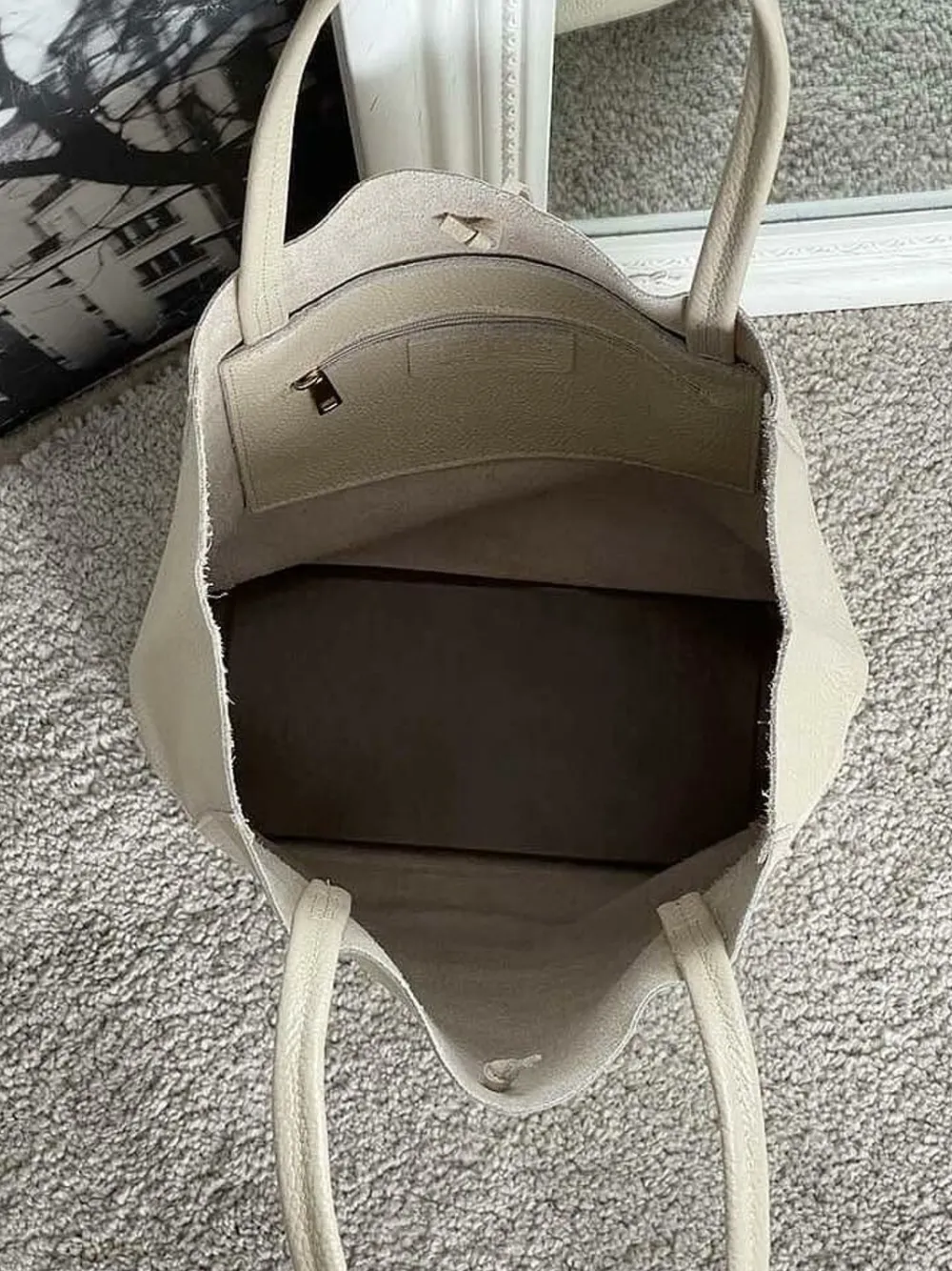 Sale Sac Beige Ecru Agata Femmes Sac Format A4 Et +