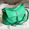 Discount Sac Besace Cuir Vert Pomme Ninon Femmes Sac Format A4 Et +