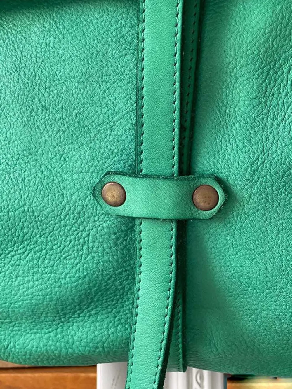 Discount Sac Besace Cuir Vert Pomme Ninon Femmes Sac Format A4 Et +
