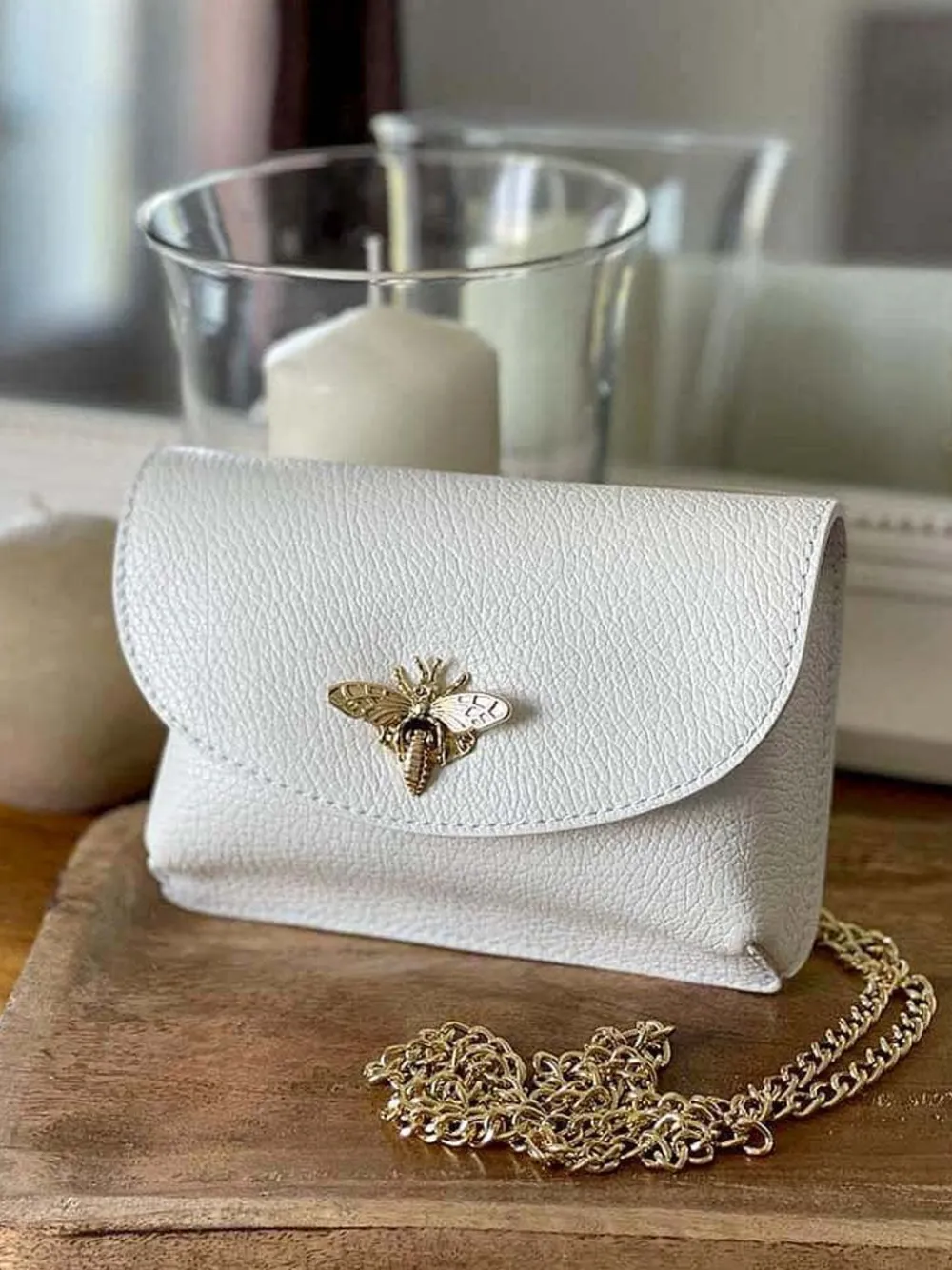 Sale Sac Blanc Ilona Femmes Sac Porte Epaule Avec Sangle