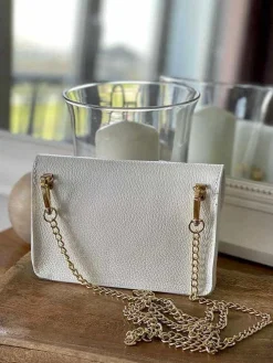 Sale Sac Blanc Ilona Femmes Sac Porte Epaule Avec Sangle