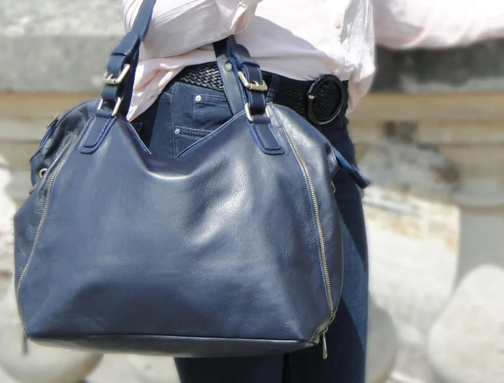 Sac Bleu Marine Cyrielle Femmes Sac Format A4 Et +