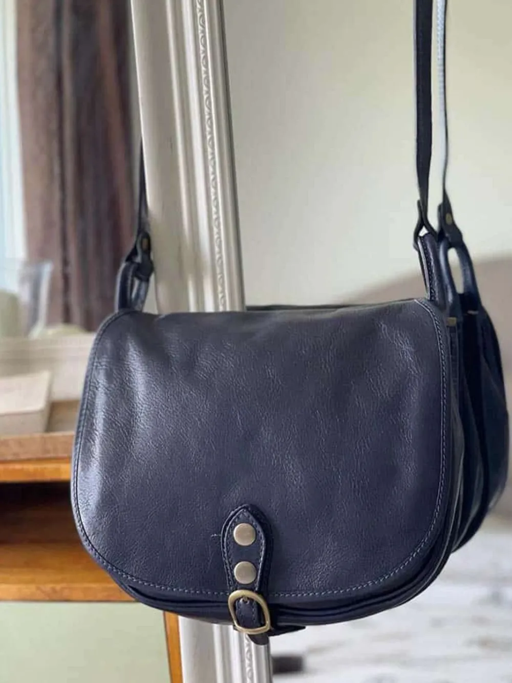 Hot Sac Bleu Stefania Femmes Sac Porte Epaule Avec Sangle
