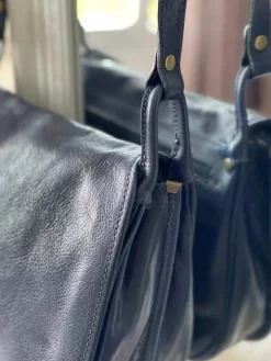 Hot Sac Bleu Stefania Femmes Sac Porte Epaule Avec Sangle
