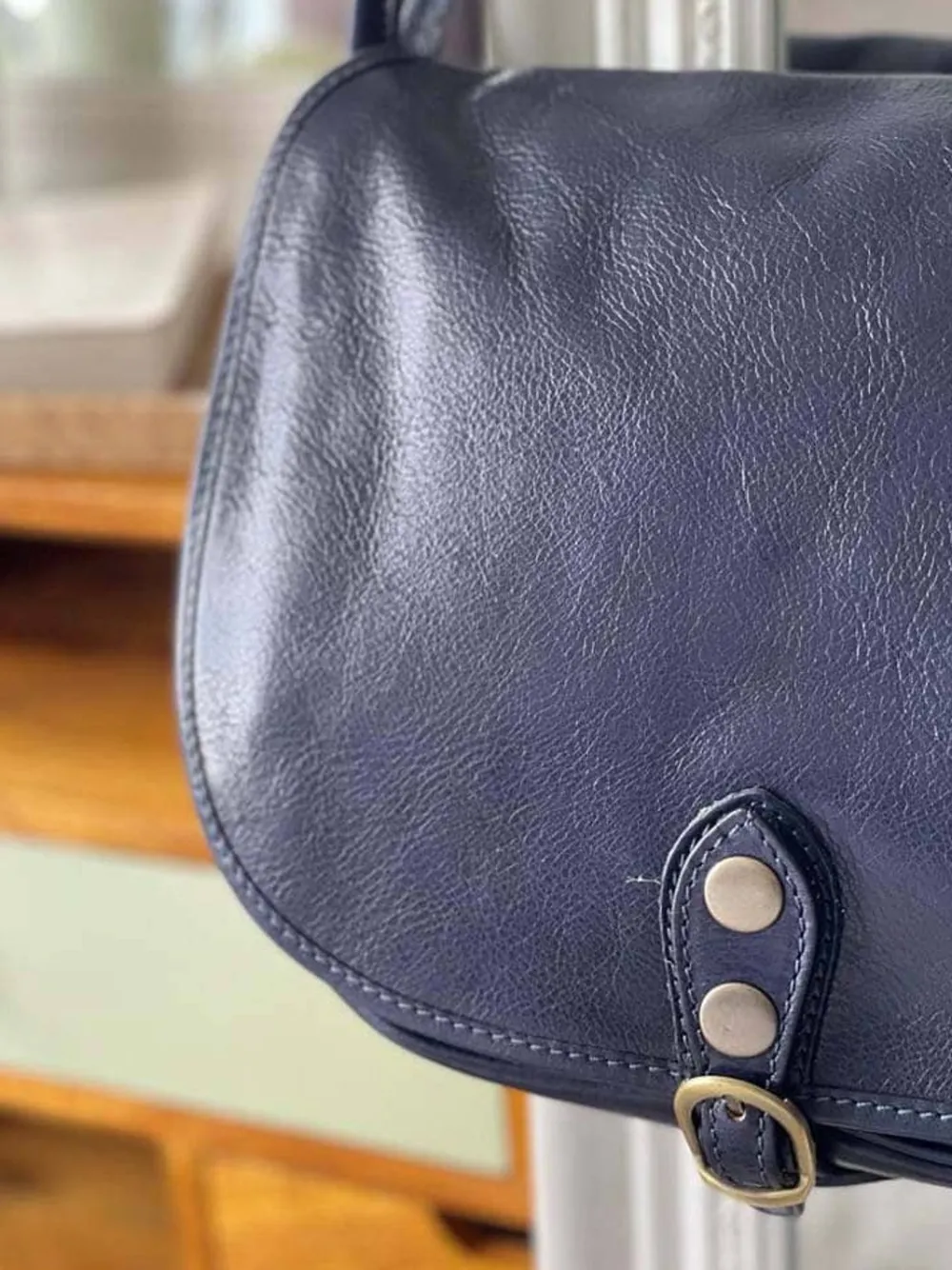 Hot Sac Bleu Stefania Femmes Sac Porte Epaule Avec Sangle