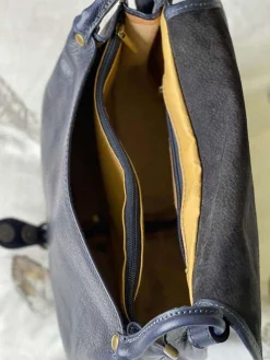 Hot Sac Bleu Stefania Femmes Sac Porte Epaule Avec Sangle