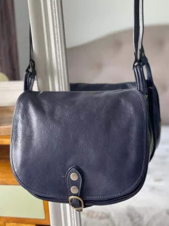 Hot Sac Bleu Stefania Femmes Sac Porte Epaule Avec Sangle